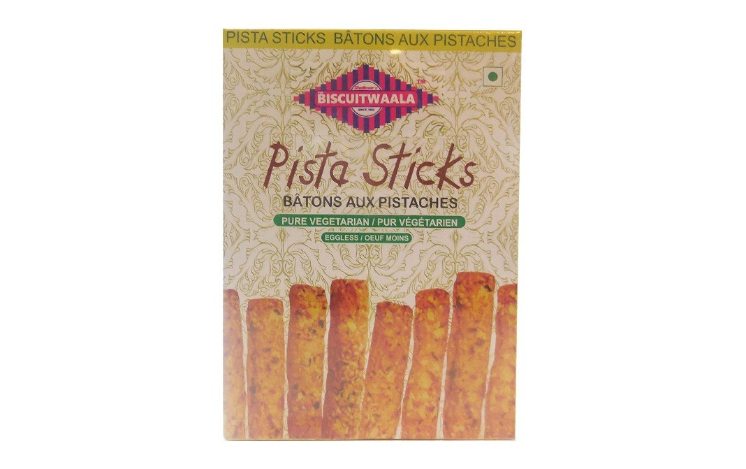 Biscuitwaala Pista Sticks    Box  200 grams